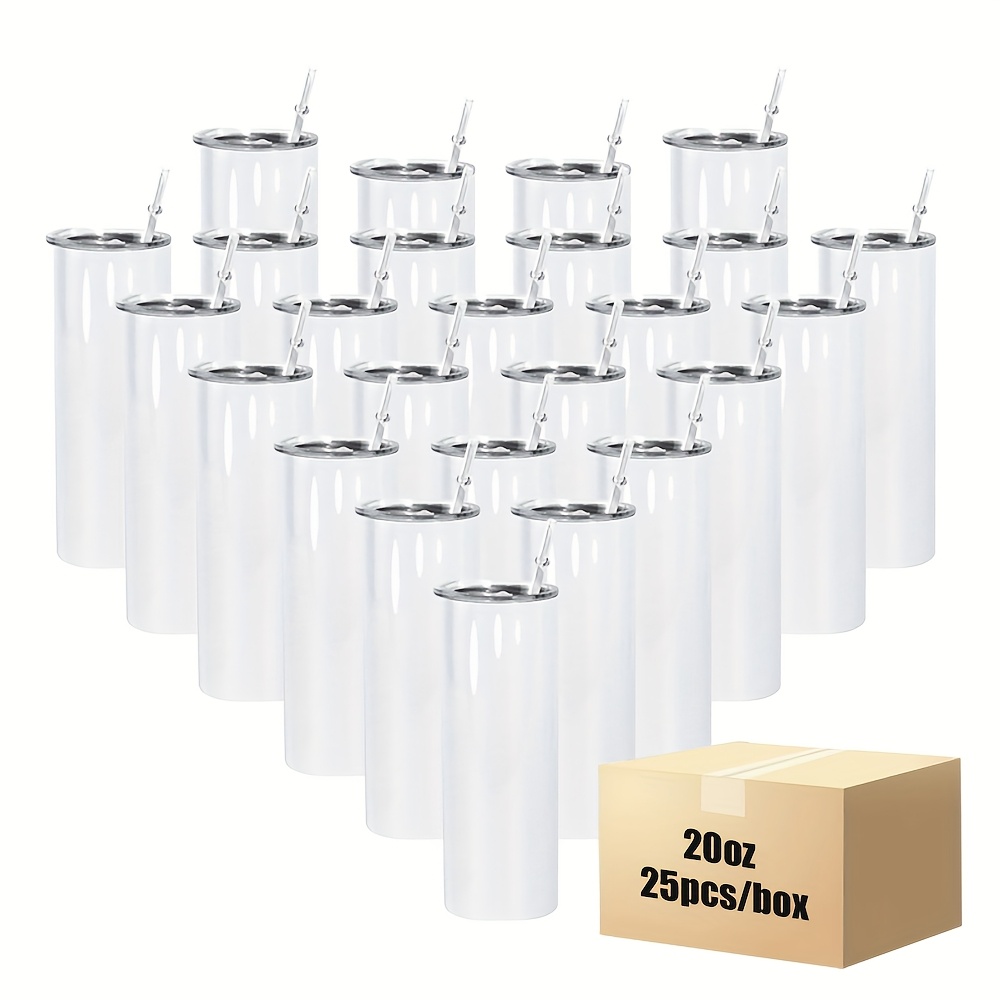 25pcs 20oz Straight Stainless  - Tumbler 20Oz White incelemesi ve fiyatı