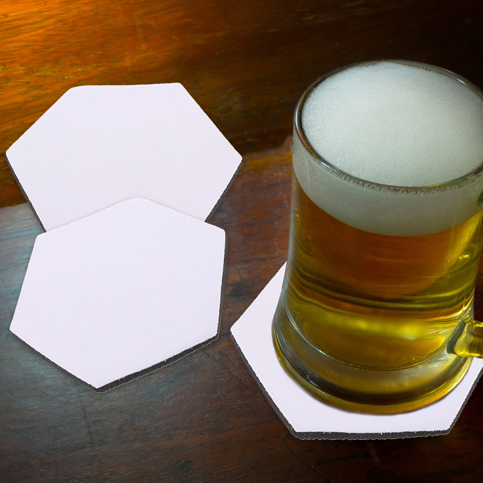 10Pcs Sublimation Heat Transfe - Coaster Sublimation Blank incelemesi ve fiyatı