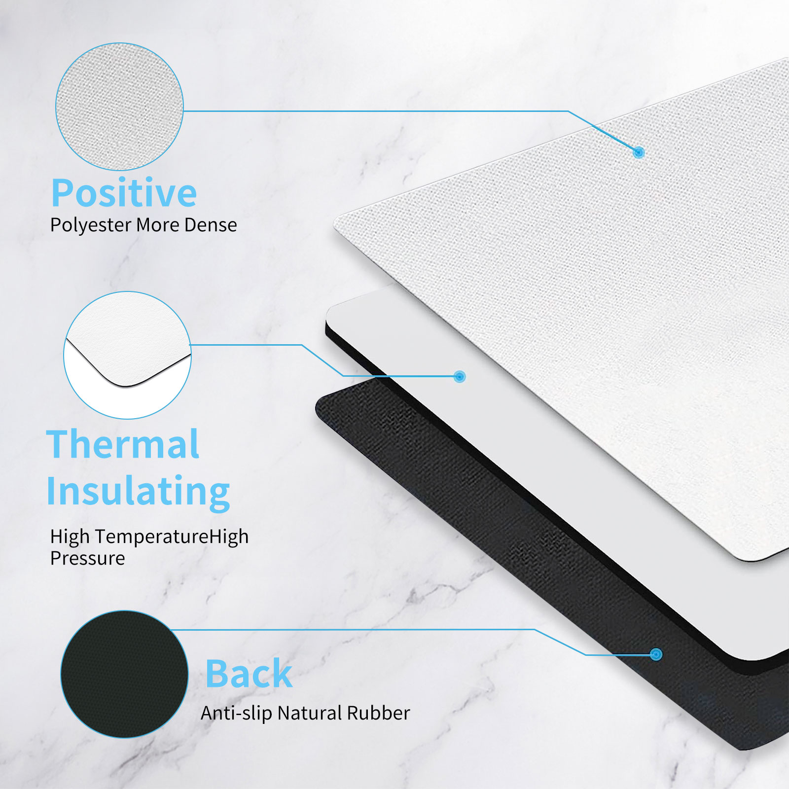 8pcs Sublimation Mouse Pad Bla - Mouse Pad Blank Sublimation incelemesi ve fiyatı