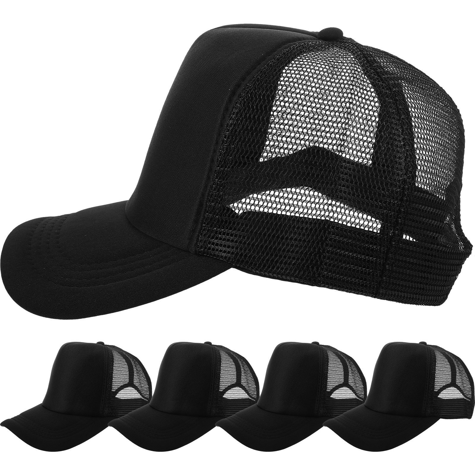 10 Black DIY Blank Mesh Baseba - Hat Sublimation Blank incelemesi ve fiyatı